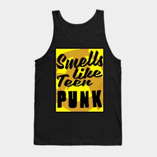 smells like teen punk tshirt NIRVANA parody yellow Tank Top